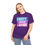 Thumbnail: Purple Best Mom Ever Blue Purple Pink Adult Short Sleeve Shirt Tee T-shirt Featuring White Letters that Pop