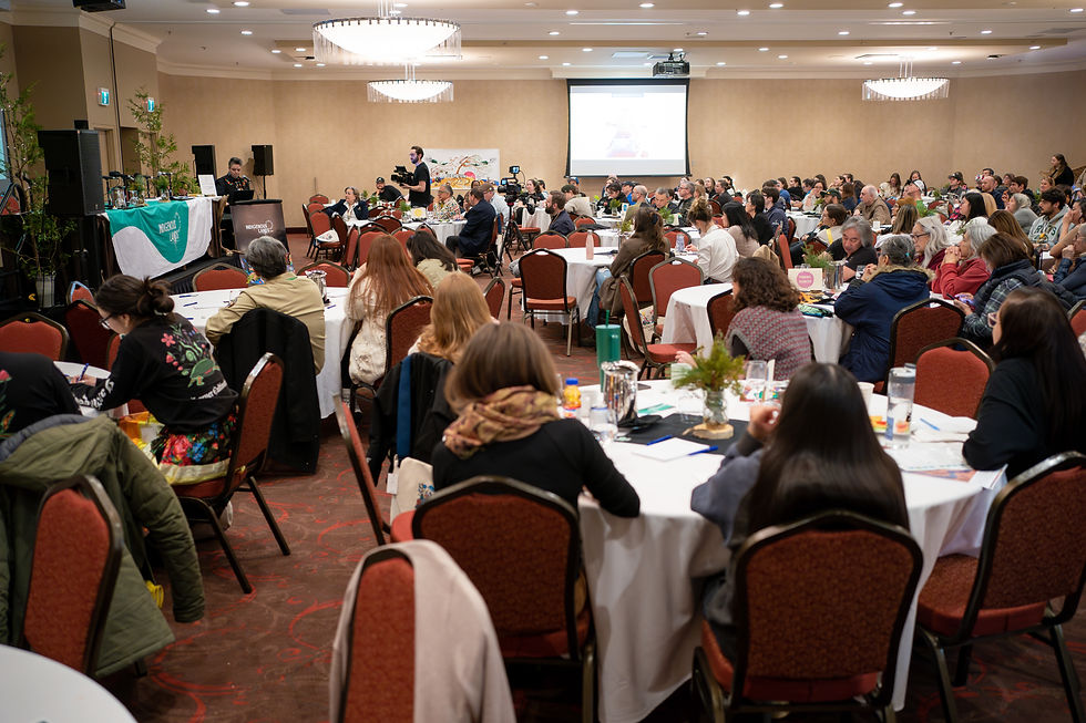 Attendees at the 2025 Indigenous Lands Symposium, where Wahkohtowin launched its glyphosate petition.