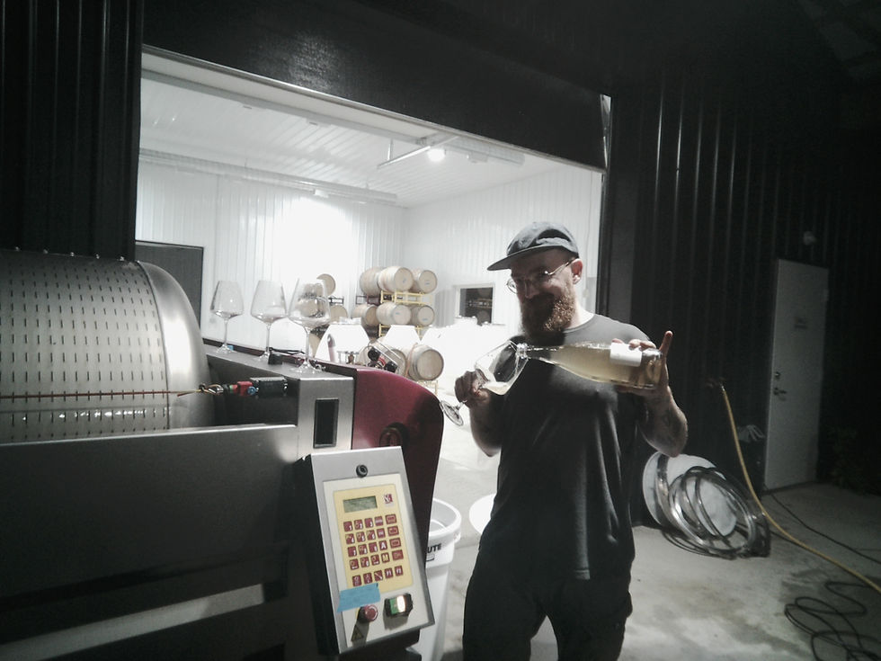 Taking a break for some quality control.