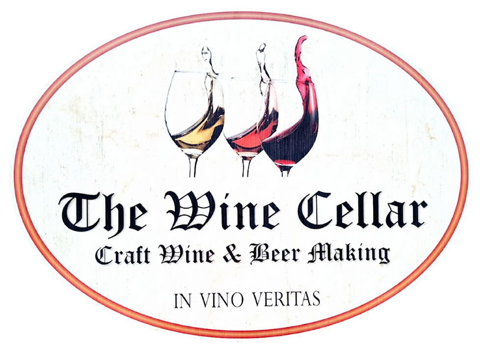 Logo image of The Wine Cellar Logo reading "The Wine Cellar, Craft Wine and Beer Making, In Vino Veritas."