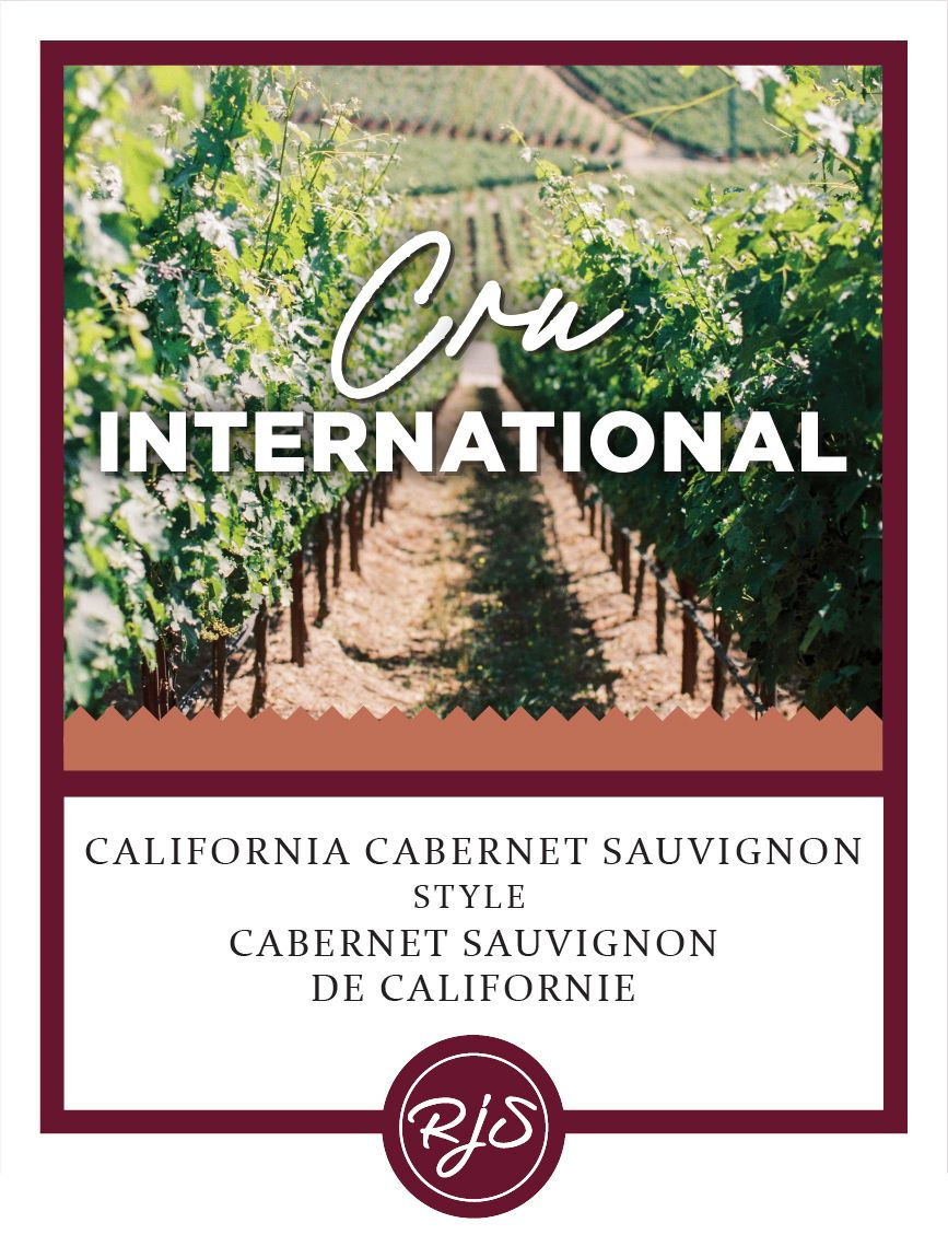 Cru International California Cabernet Sauvignon wine kit label