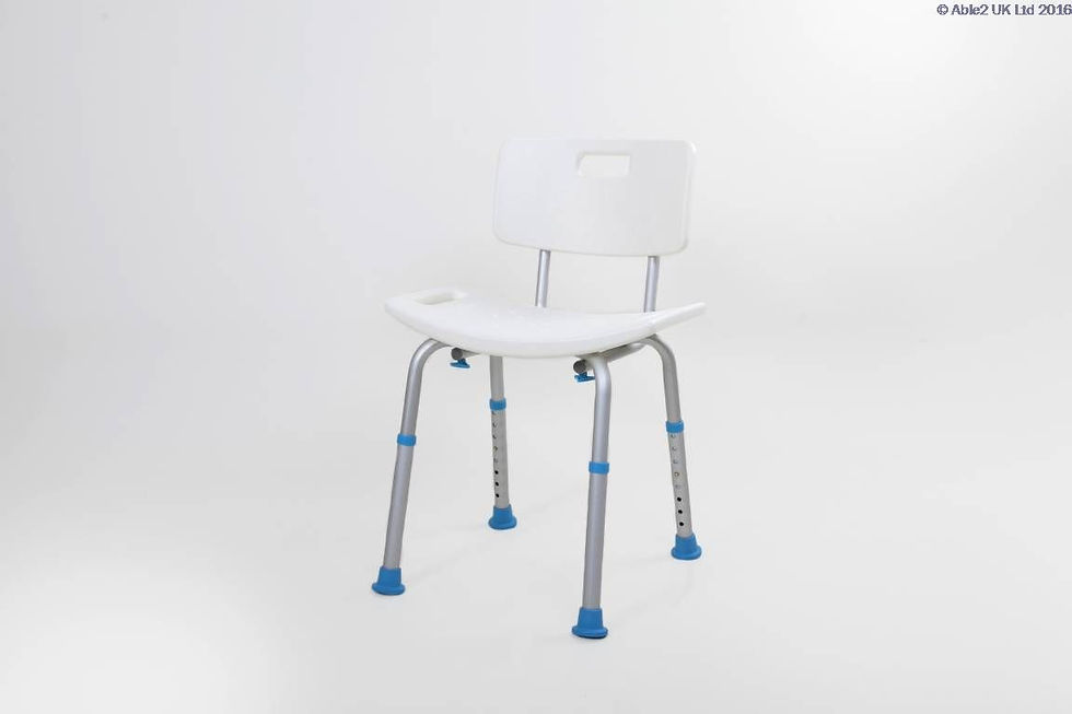 Atlantis Contour Shower Stool with back