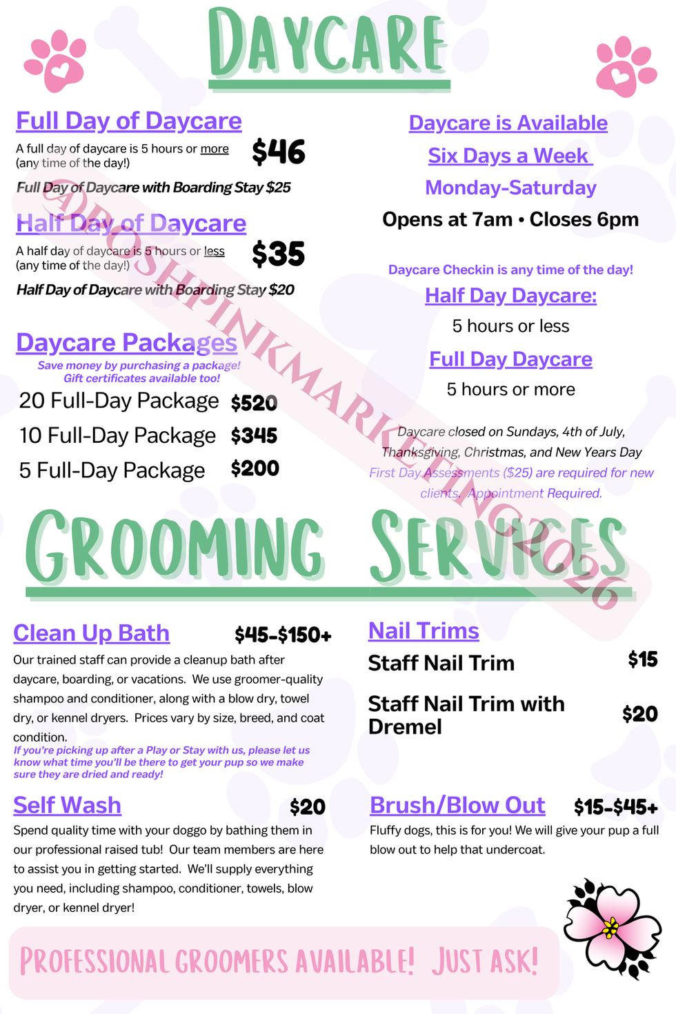 Pricing Poster