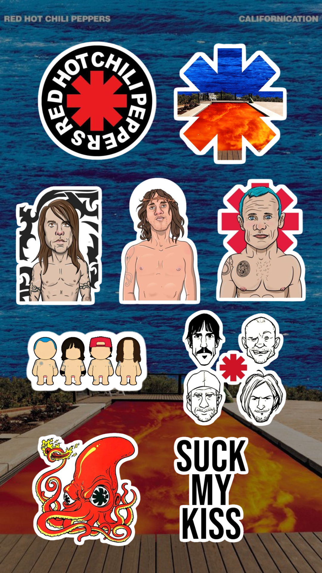 Plancha Red Hot Chili Peppers RHCP
