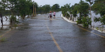 Varias comunidades bajo el agua en Los Tuxtlas y cuenca del Papaloapan