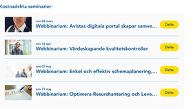 Kostnadsfria webbinarium våren 2025