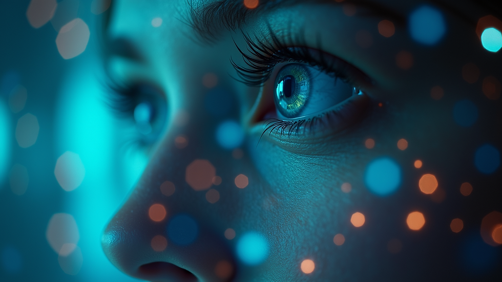 Close-up view of modern AI technology in use