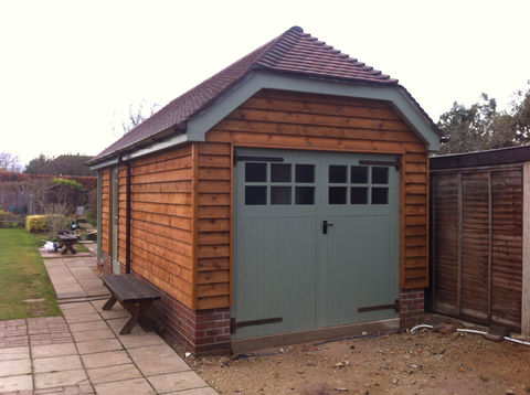 Single Garage builder _ Hill Head, Fareham, Hampshire
