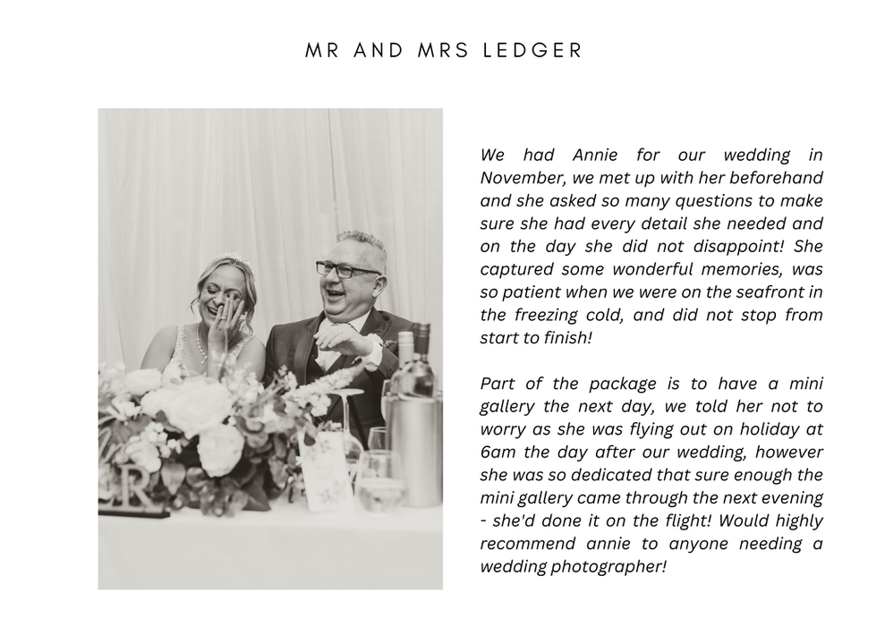 wedding photography testimonial near me