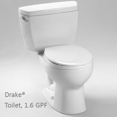 TOTO® Drake® Toilet, 1.6 GPF