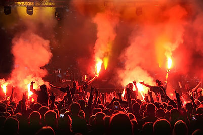 Cheering Concert Crowd