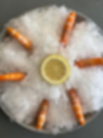 6 crevettes moyennes
