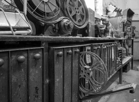 Apollo's 2000, vintage reel, vinatage film cabinet, marshall square theater, Chicago historical building, landmark, wedding venue, concert hall