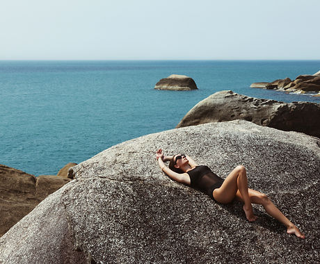 Model by the Beach