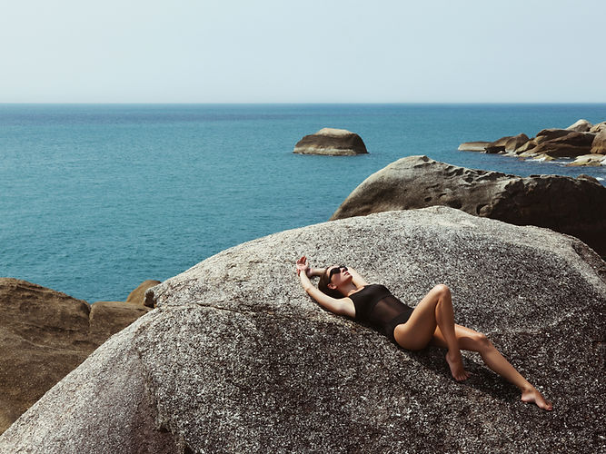 Model by the Beach