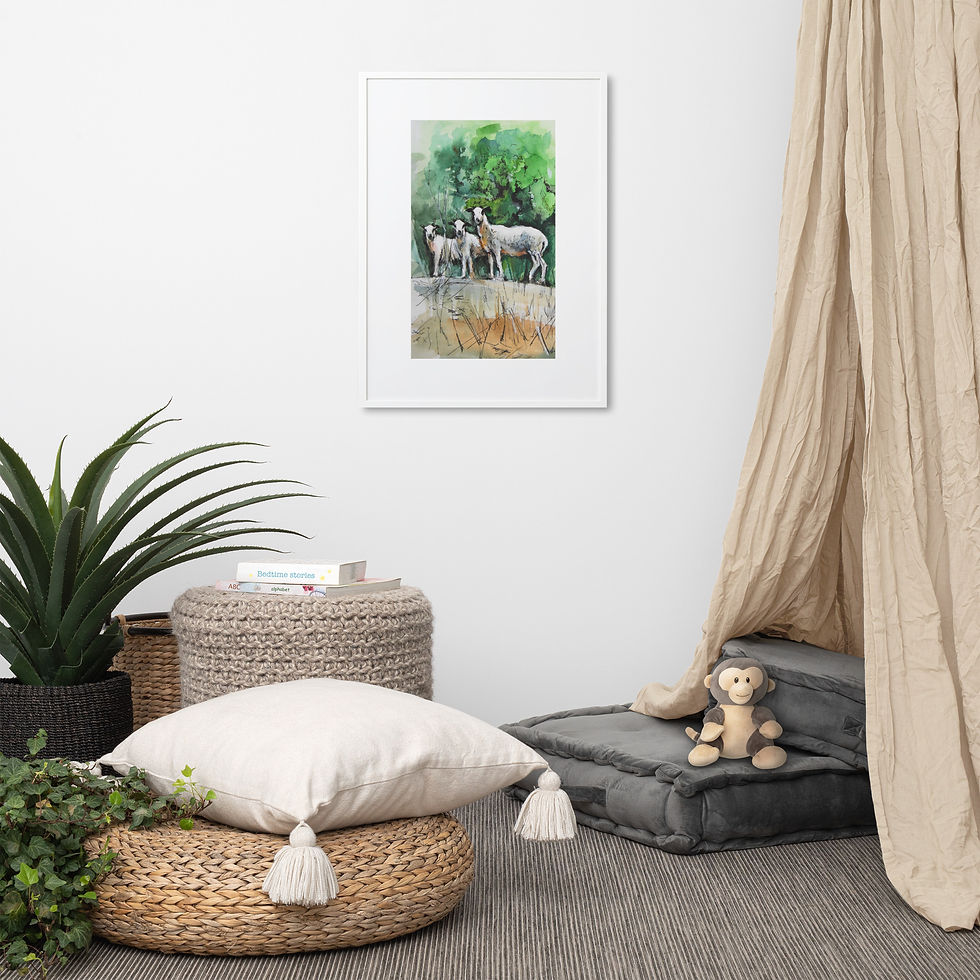 Thumbnail: THE WATCHERS Print Framed