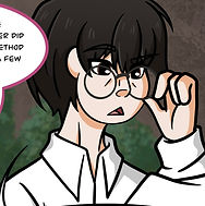 Gaius. A middle-aged human man with black hair and glasses.