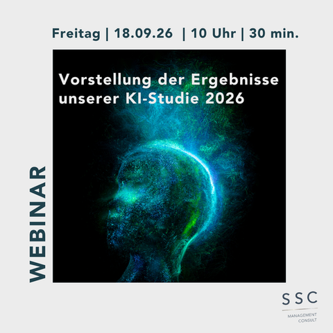 Vorstellung der Ergebnisse unserer KI-Studie 2026 in 30 Minuten