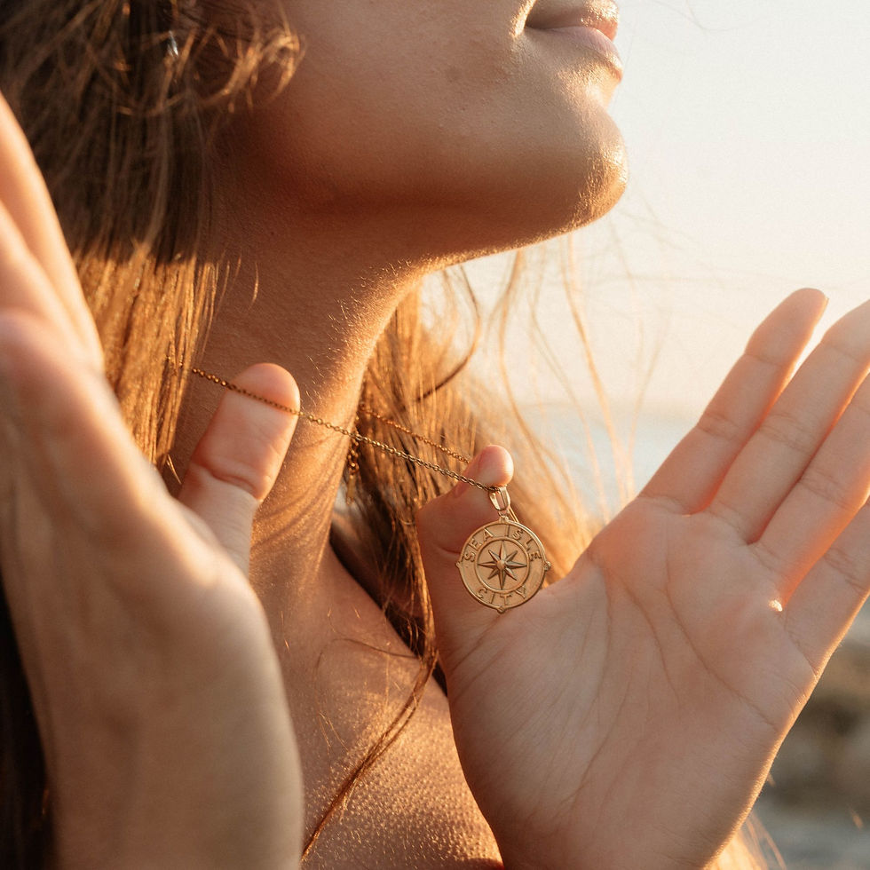 Thumbnail: Model wearing the Sea Isle City Necklace