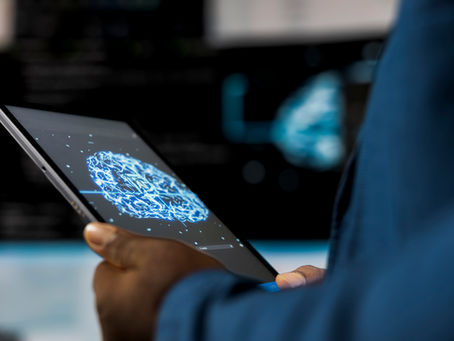 Engineer working on a tablet