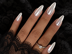 Press on nails chromé