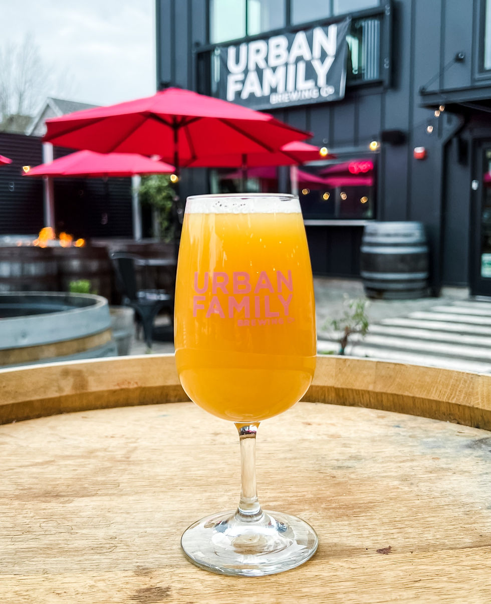 Triple IPA craft beer at Urban Family Brewing in Seattle, Washington