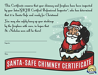 InterNACHI Certified Santa Safe Chimney Inspection