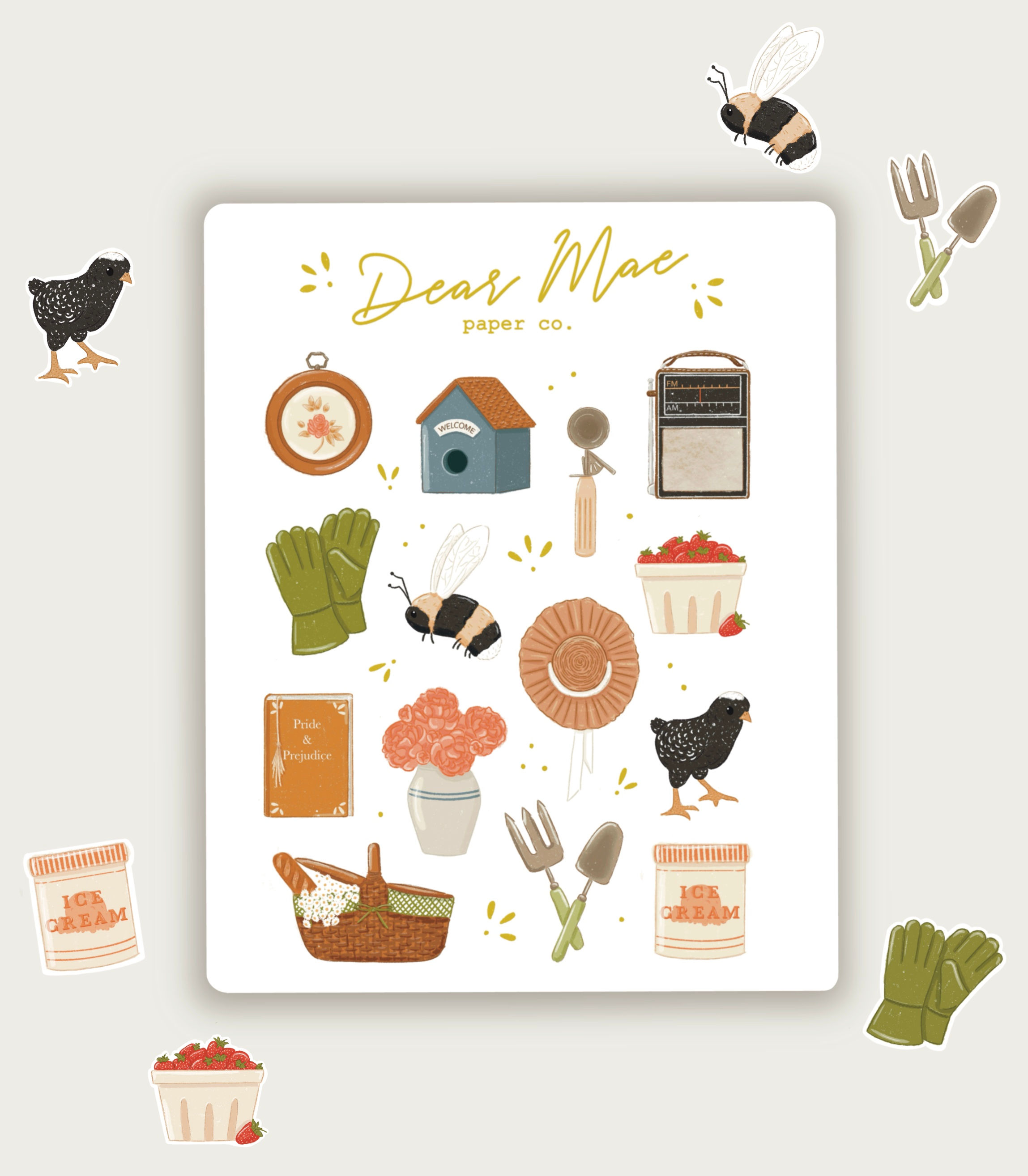 Spring Sticker Sheet