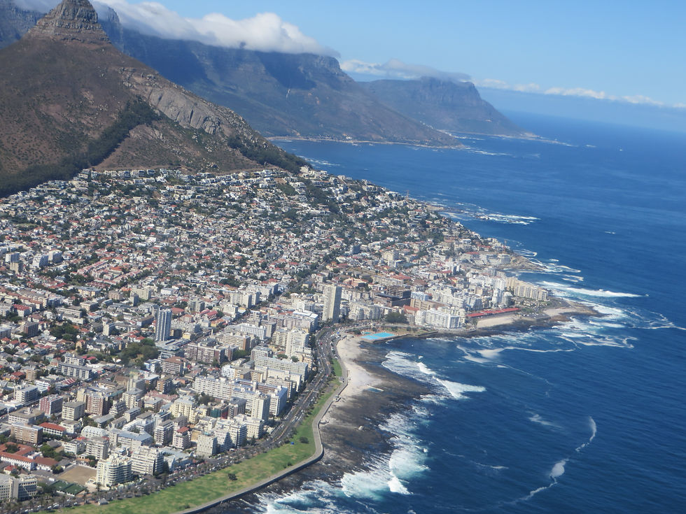 Cape Town from heli