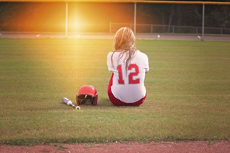 Softball Player Resting
