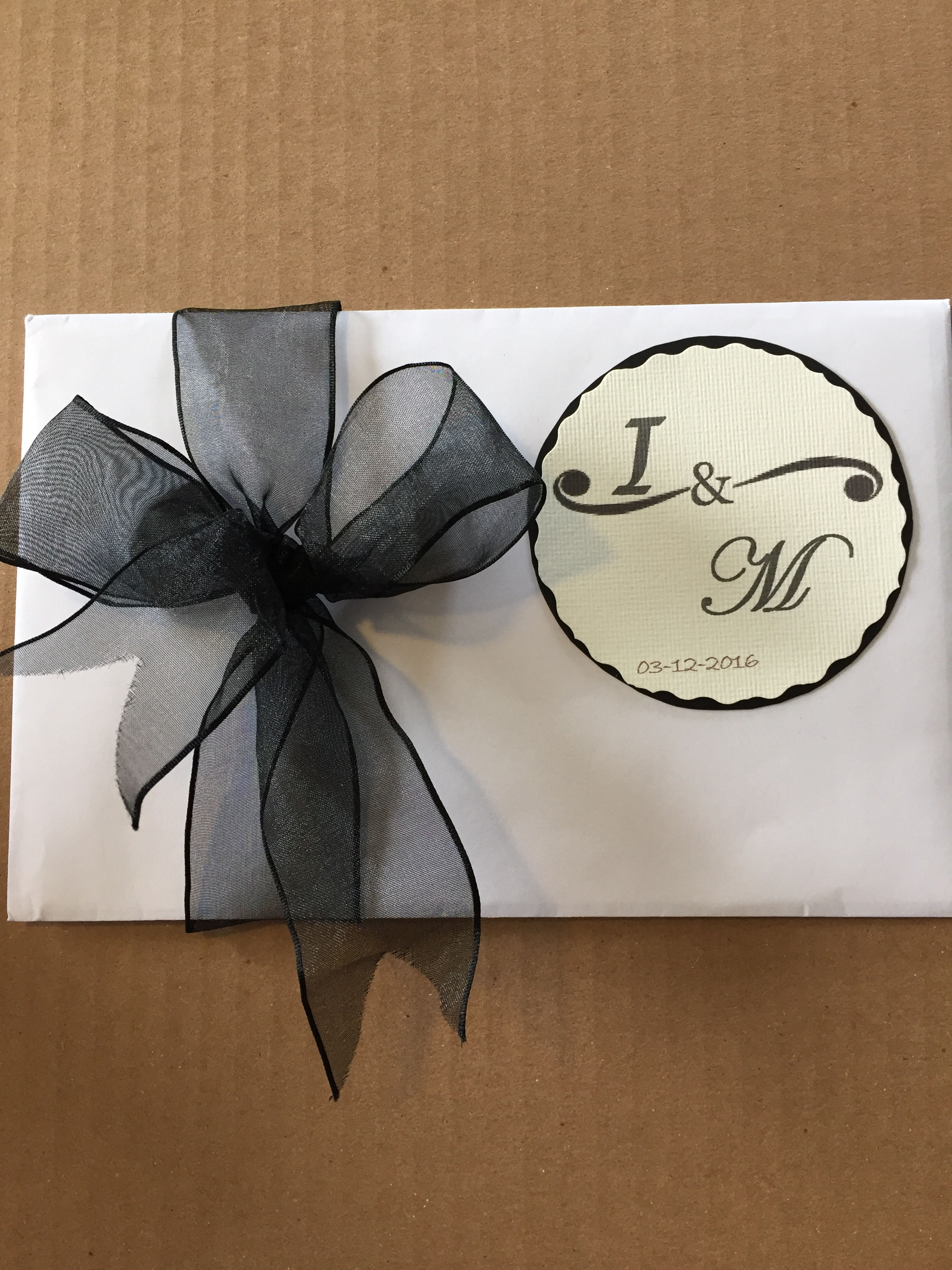 Invitación de boda B/N