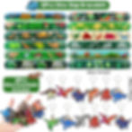 Thumbnail: Golray 72Pack Dinosaur Birthday Party Supplies Favors Safari Hat Tote Goodie Bag