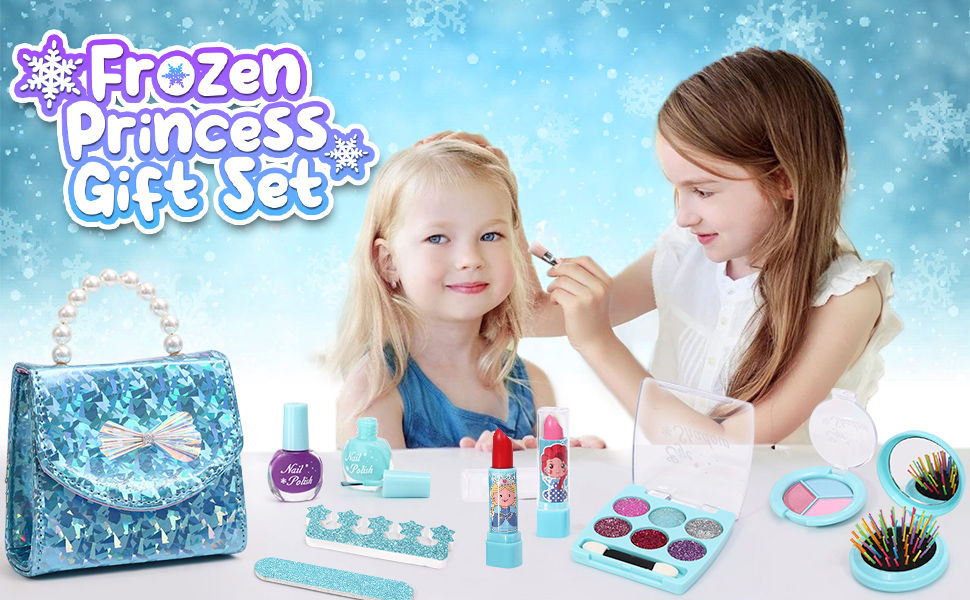 Thumbnail: Golray Frozen Toys for Girl Gift Kids Makeup Kit & Elsa Princess Dress Up Set