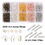 Thumbnail: 10 PCS Halloween Theme Faux Leather Fabric Sheets with Earring Hooks, Jump Rings