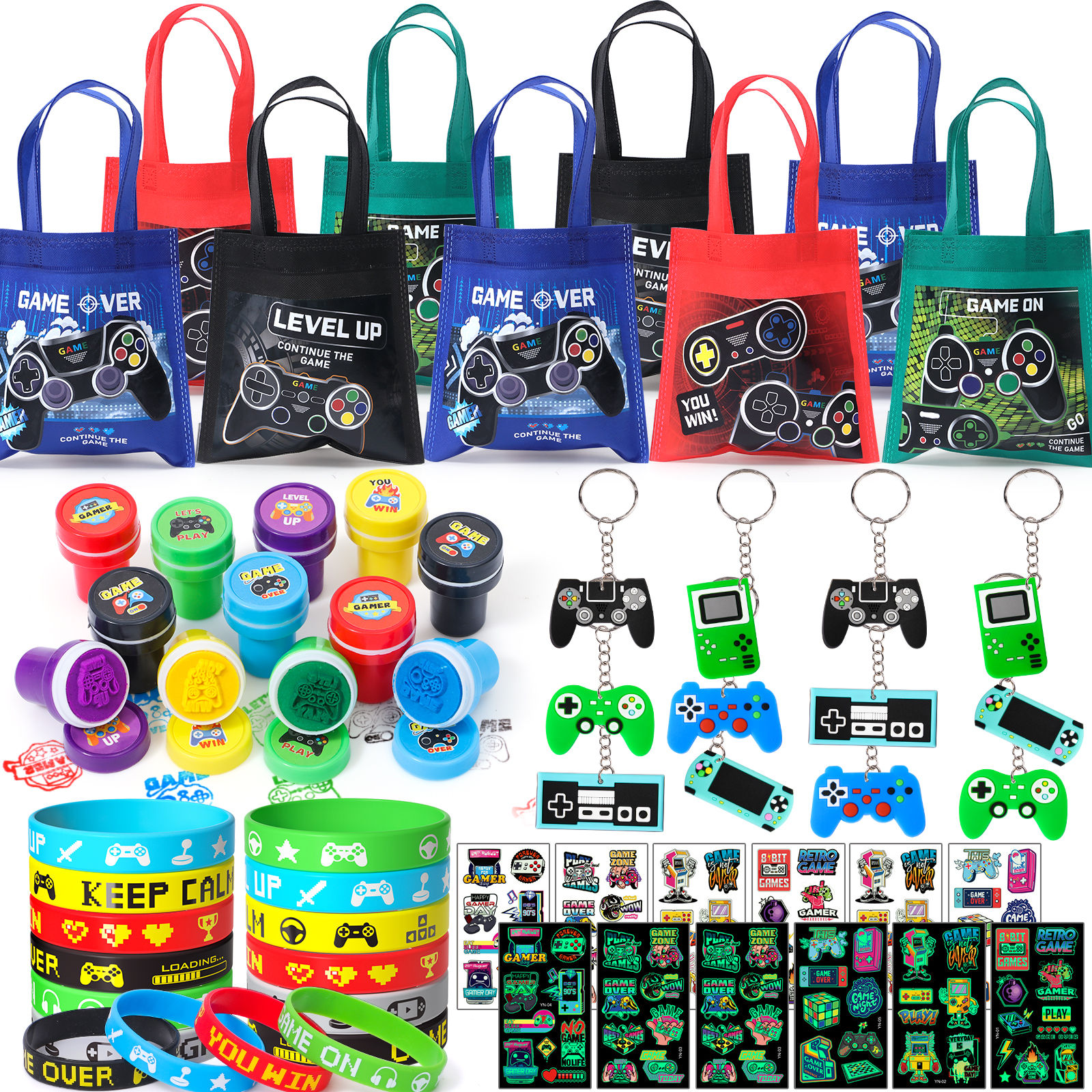 Video game party favors for children's birthdays 6 7 8 9 10 years