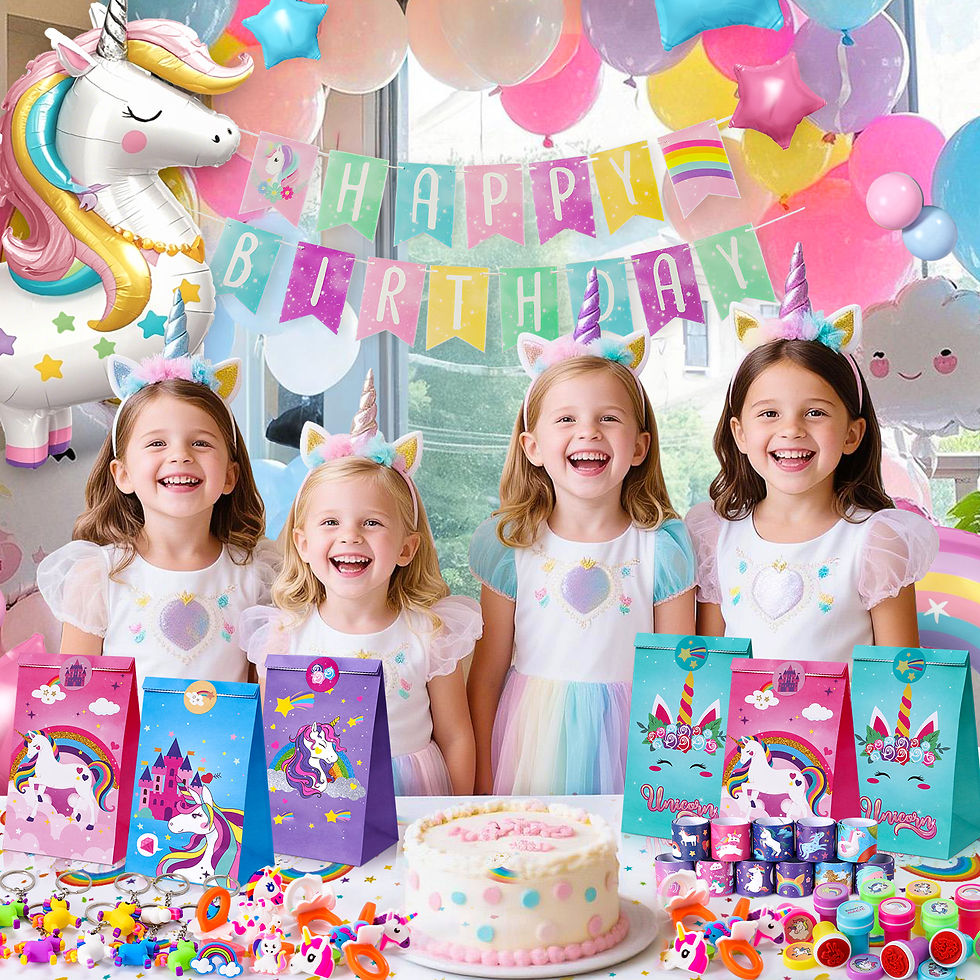 Thumbnail: Toyssa 84Pcs Unicorn Party Bags Fillers for Girls Unicorn Party Gift Bags