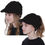 Thumbnail: Latocos 2 Pack Women’s Ponytail Beanie Hat Cable Knit Beanie Tail Warm Winter