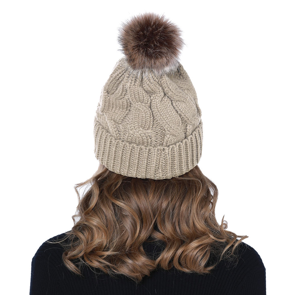 Thumbnail: Winter Beanie Knit Hat Scarf Set Slouchy Cable Chunky Baggy Snow Hat