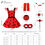 Thumbnail: Latocos Ladybug Dress Costume for Girls with Polka Dots Tutu Dress Halloween Bir