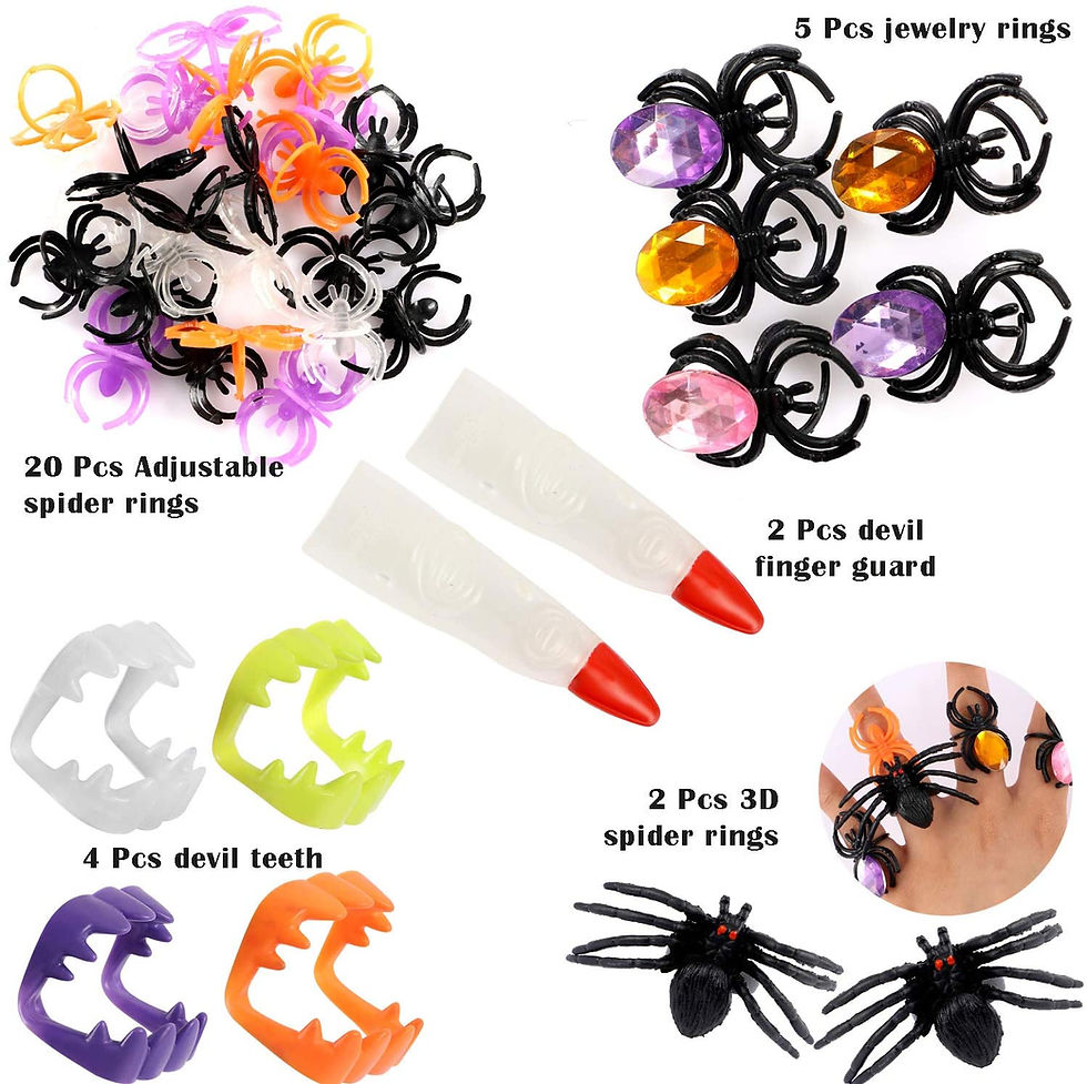 Thumbnail: 120 Pcs Halloween Assortment Party Favors Toys Trick or Treat Bags Kids Bulk Toy