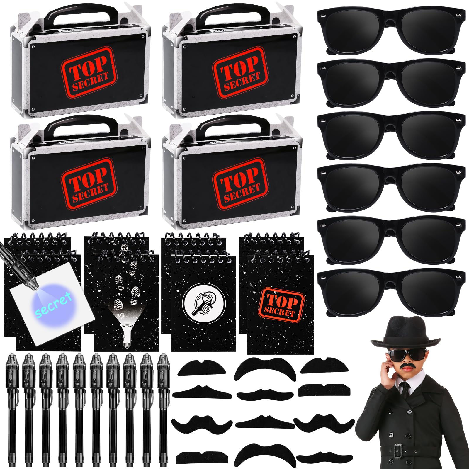 Spy Party Bag Fillers for Kids Detective Party Favours Pinata School Prizes