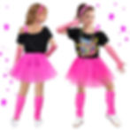 Thumbnail: Latocos 14 Pcs 80s Costume Accessories T-Shirt Tutu Skirt Outfits Halloween Cosp