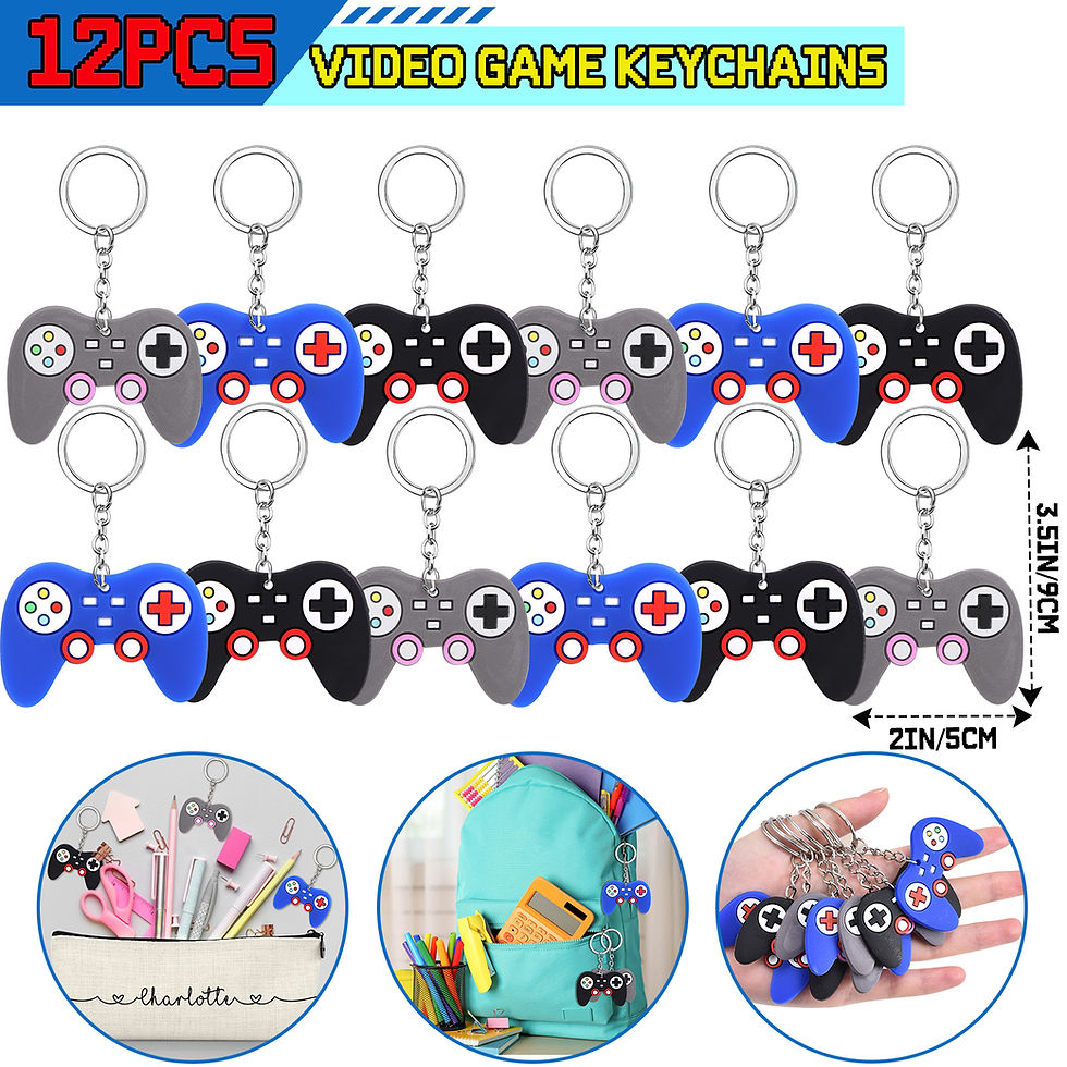 Thumbnail: 60Pcs Video Game Party Favors Gamer Birthday Party Supplies for Kids Non Woven B