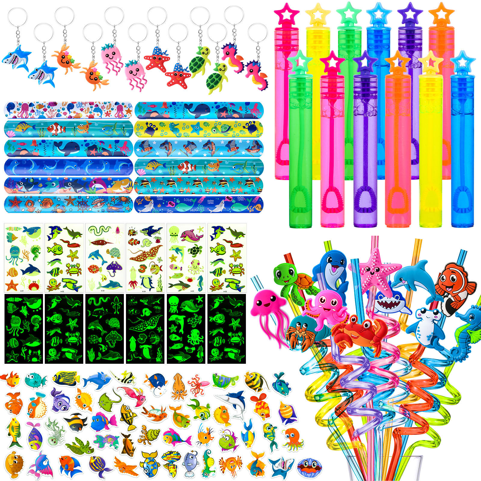 Golray 112pcs Under the Sea Party Favors