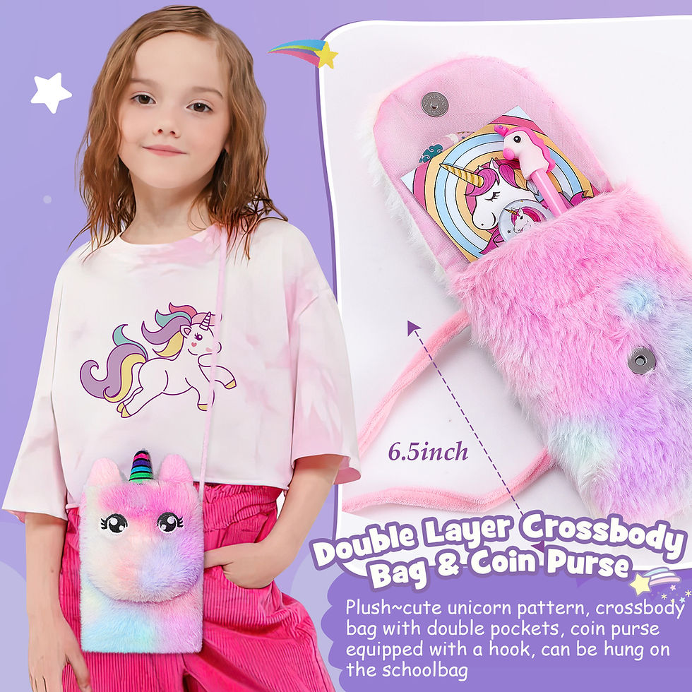 Thumbnail: Golray Unicorns Gifts for Girls Kids Toys 4 5 6 7 8 9 10 with Unicorn Stuffed