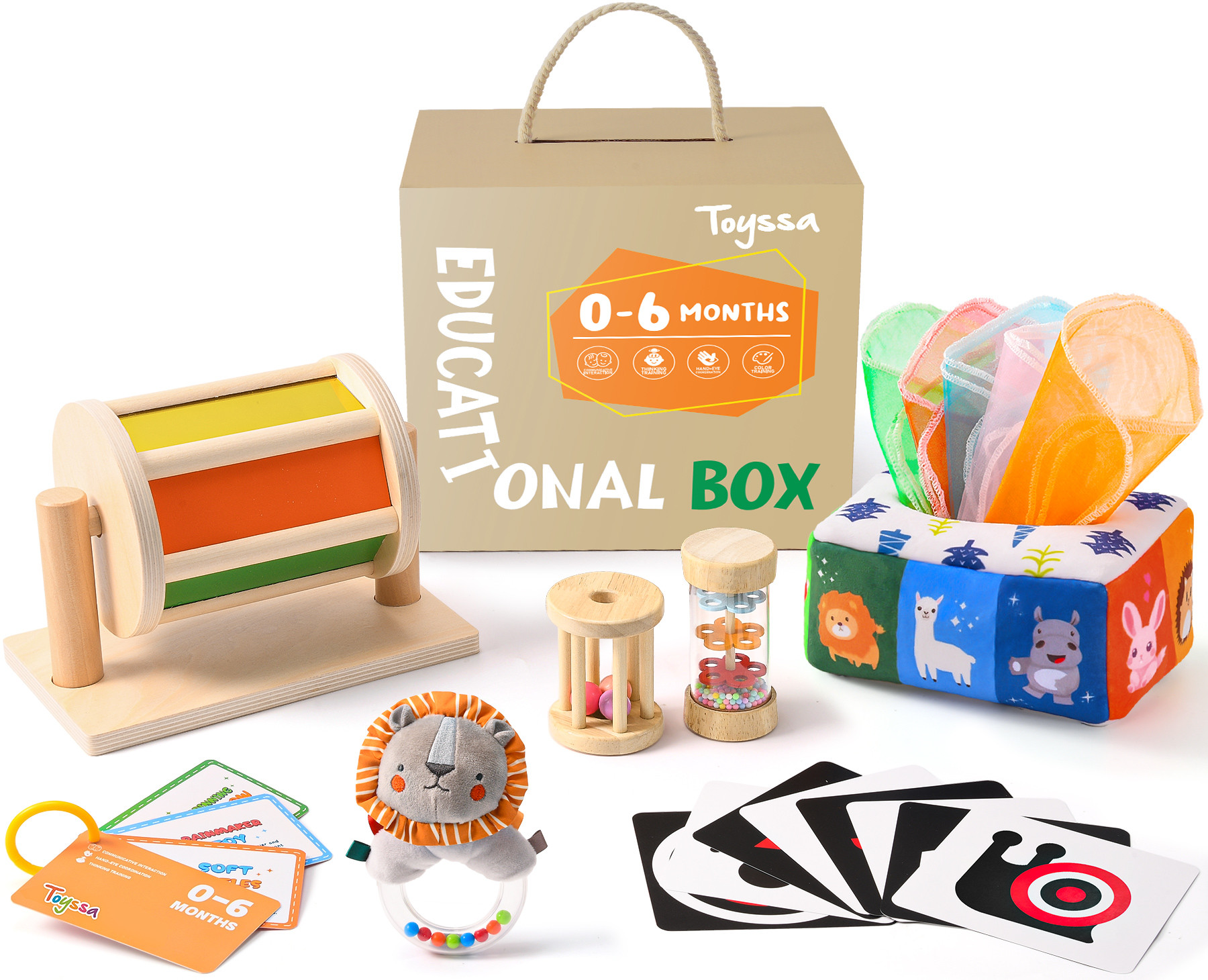 Toyssa Montessori Toys for Babies 0-6 Months