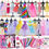 Thumbnail: 400+Pcs Girls Fashion Design Kids Sewing Craft Kit for Making 60 Pack Doll Cloth
