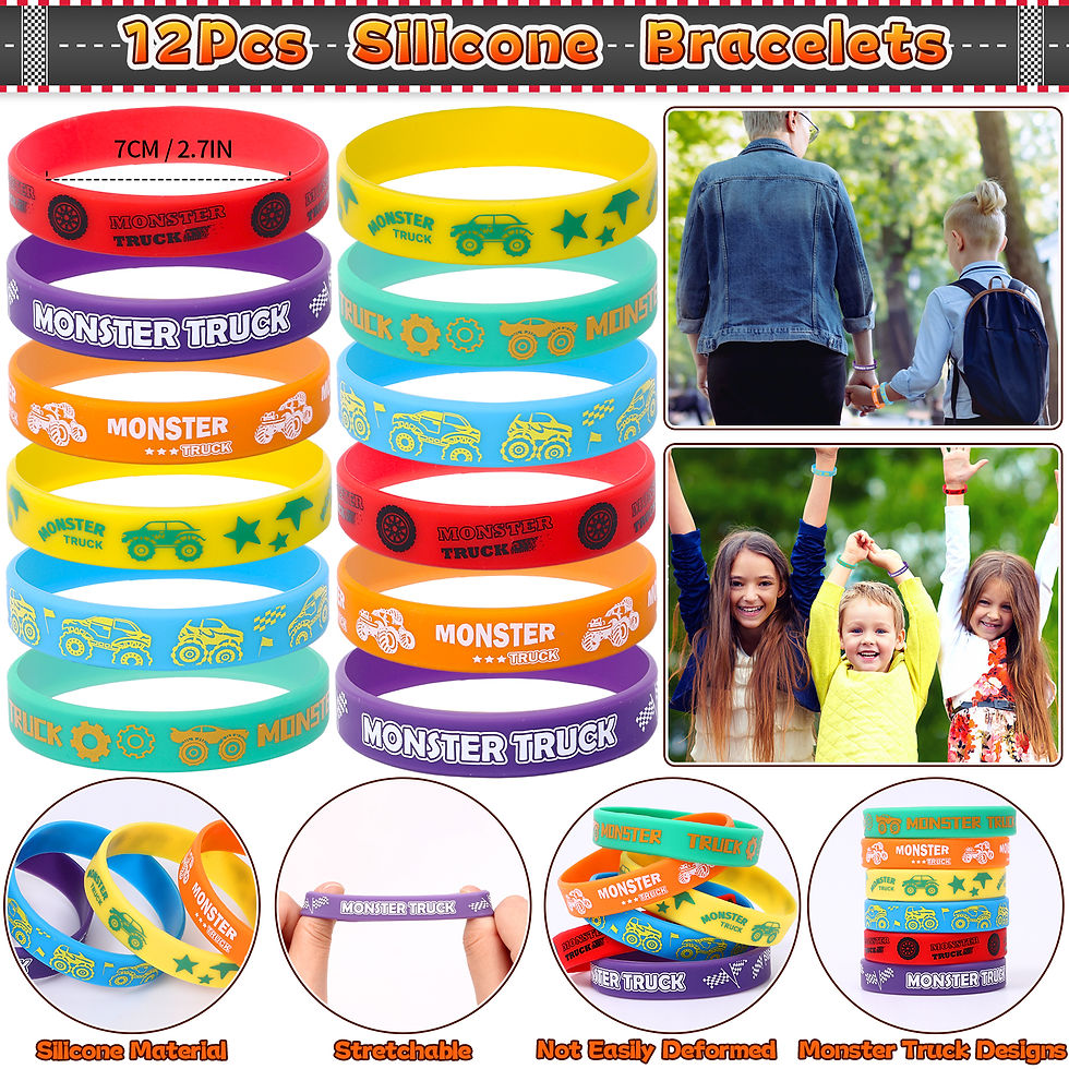 Thumbnail: 12 Sets Monster Truck Party Favors Birthday Supplies Boy Kid