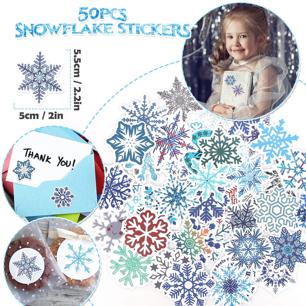 Thumbnail: Winrayk 98Pcs Frozen Party Favors Birthday Supplies, Non Woven Tote Bag Snowflak