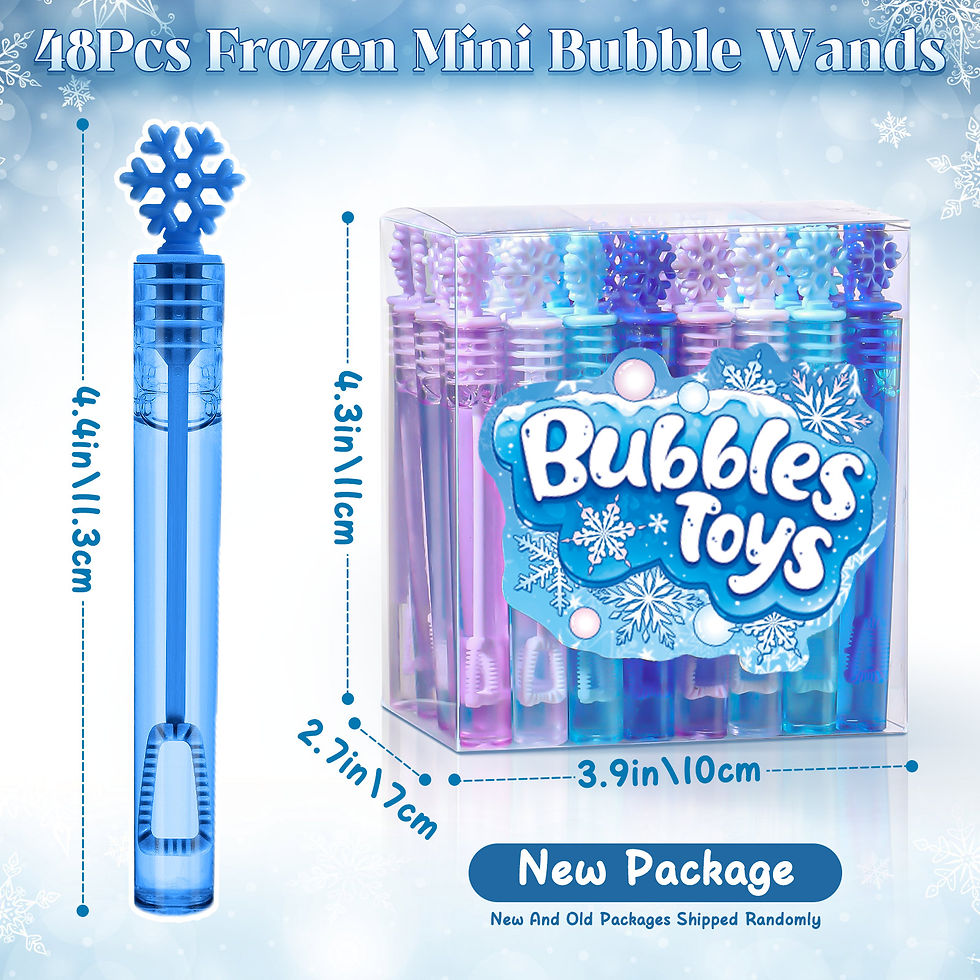 Thumbnail: Winrayk 48Pcs Frozen Mini Bubble Wand Bubbles Party Favors for Kids